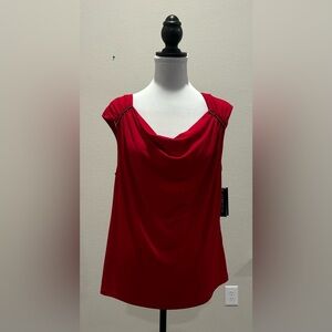 AB Studio Cowl Neck Blouse Top.